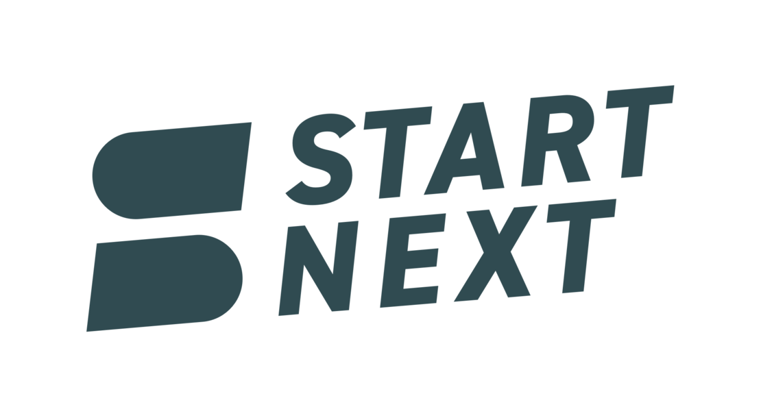 Blaugraues Logo von Startnext.