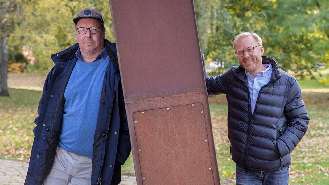 Oliver Krahe und Benedikt Stubendorff für den Podcast "Kunst mich mal!" vom NDR.